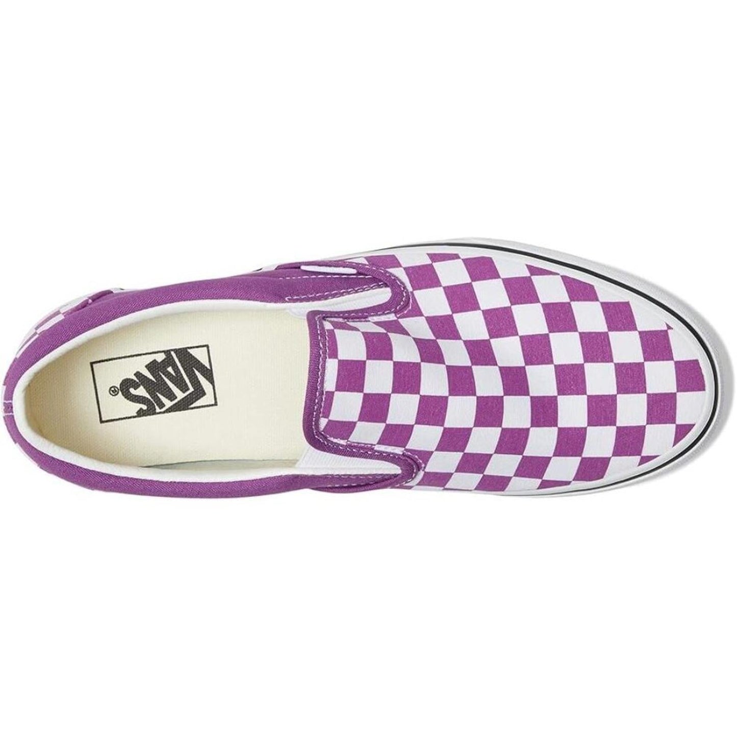 Classic Color Theory Checkerboard Willowherb Slip On Sneakers