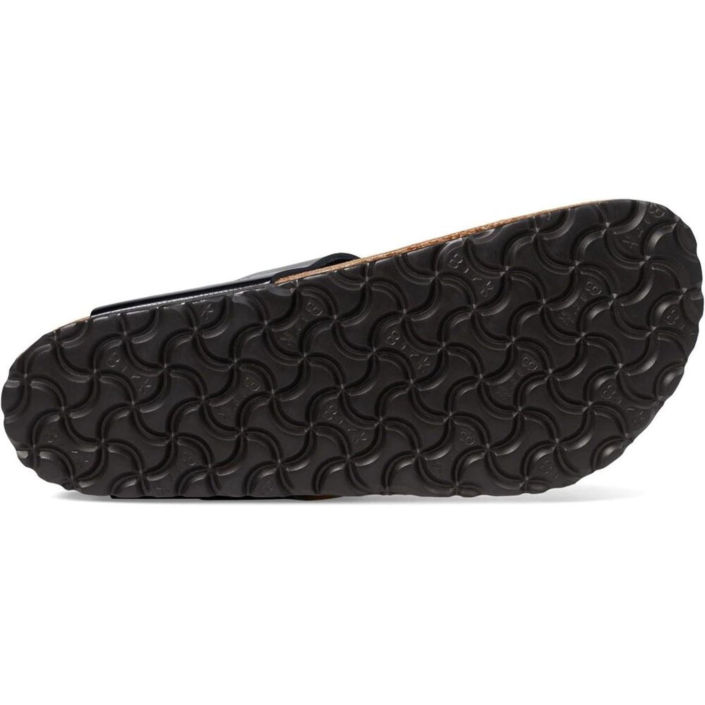 Gizeh Black Big Buckle High Shine Sandals