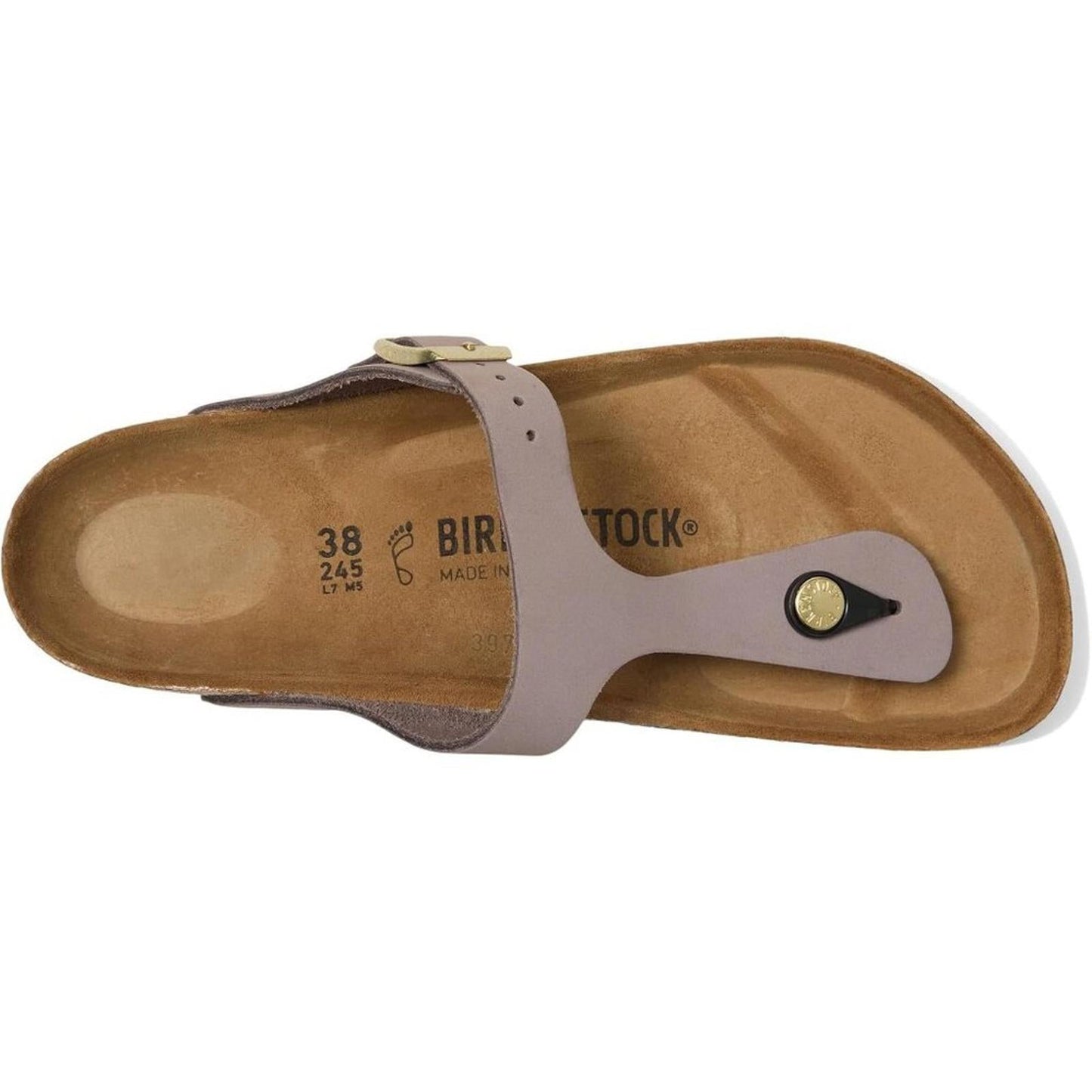 Gizeh Faded Nubuck Leather Purple Sandals