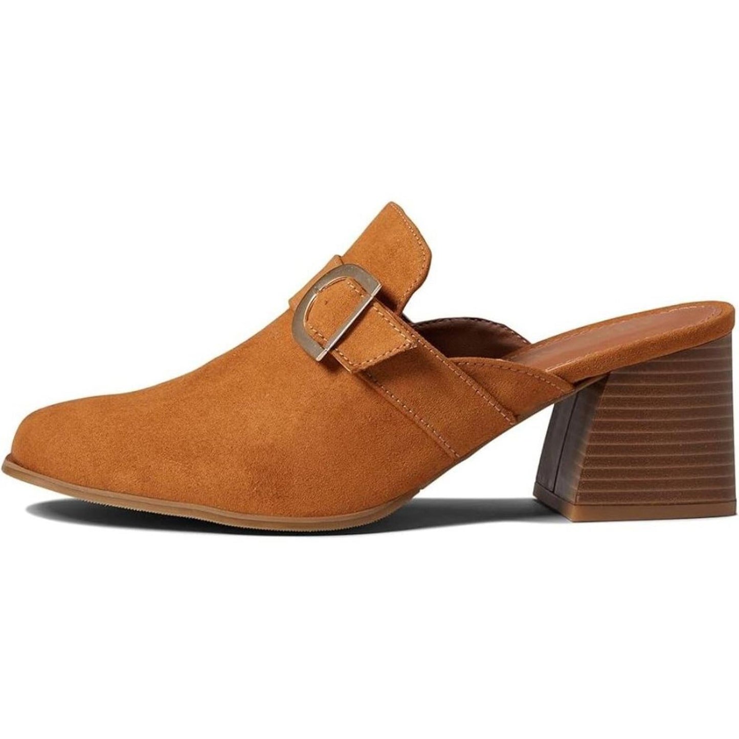 Isha Cognac Heeled Mules