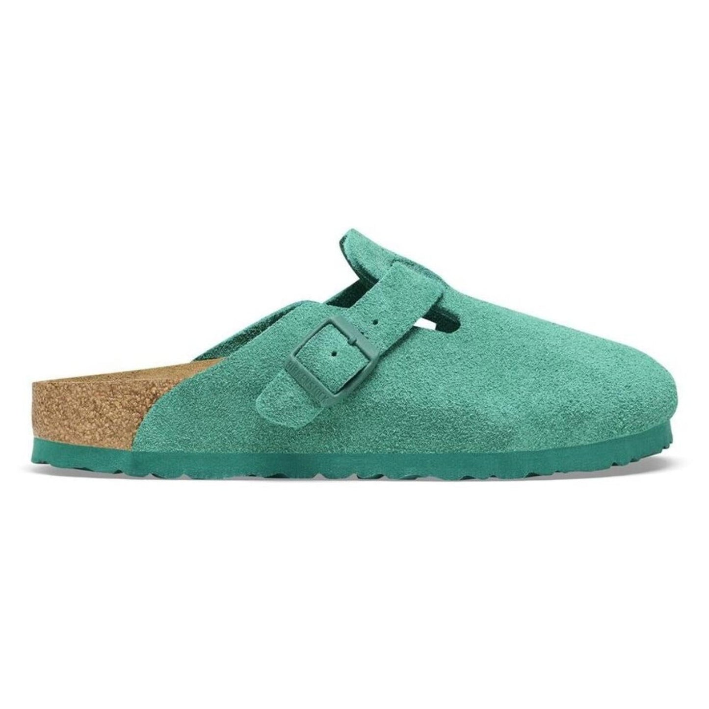 Boston Digital Green Suede Leather Clogs