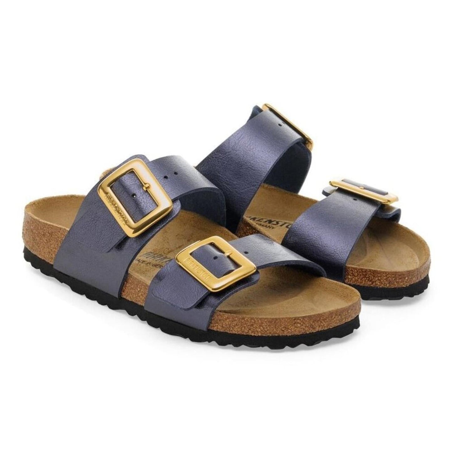 Sydney Luxe Graceful Midnight Blue Birko Flor Sandals