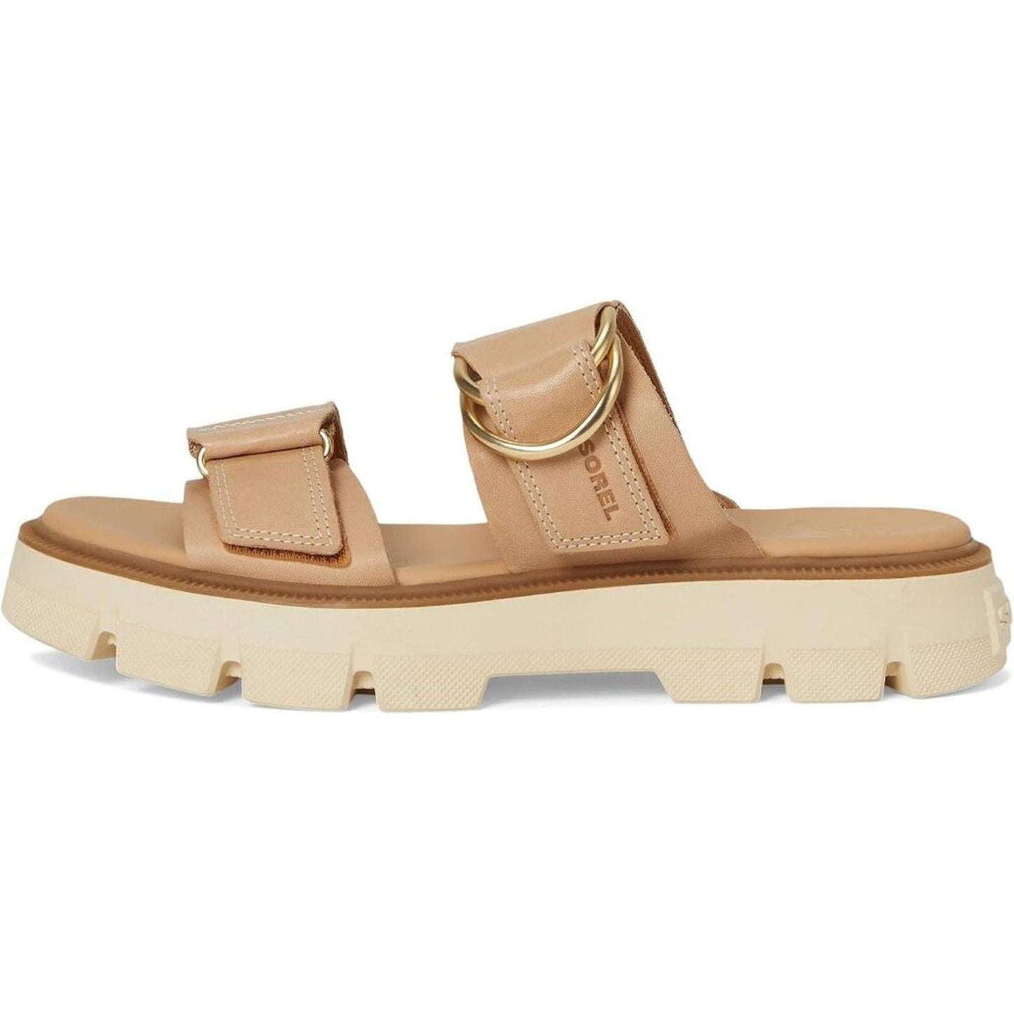 Rein CB Honest Beige Leather Slide Sandals