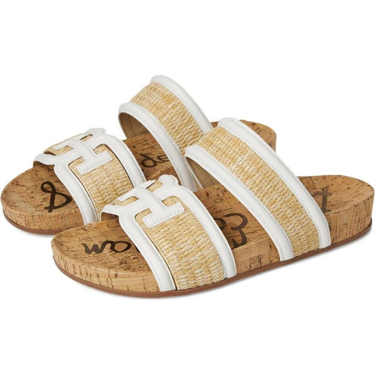 Rowan Natural Flat Slide Slide Sandals