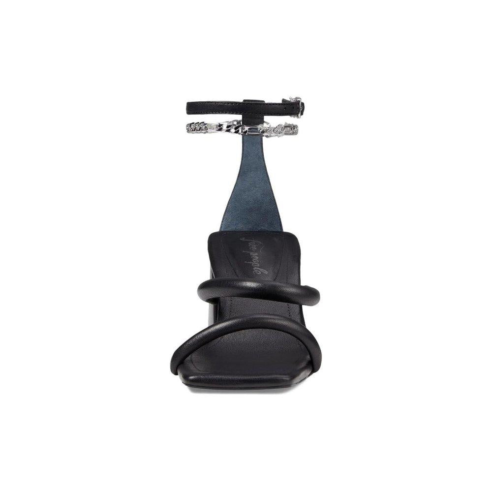 Free People Sandals Parker Black Chain Heels