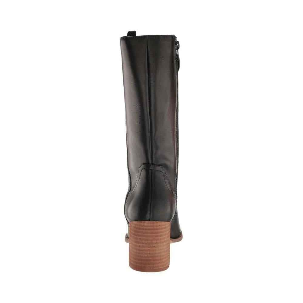 Tezza Black Heeled Boots