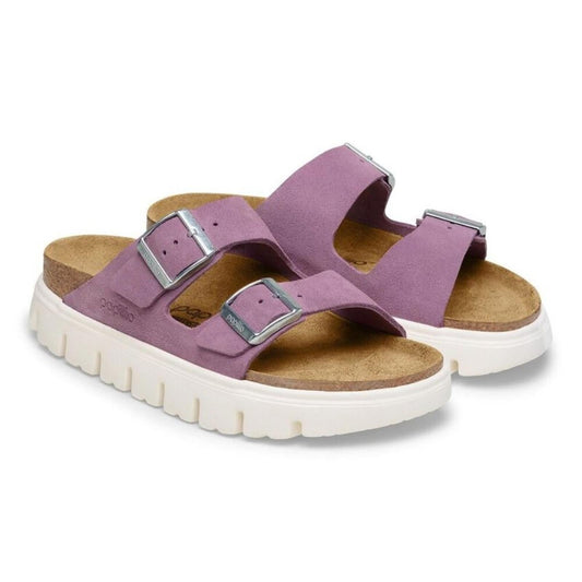 Arizona Chunky Mauve Suede Leather Sandals