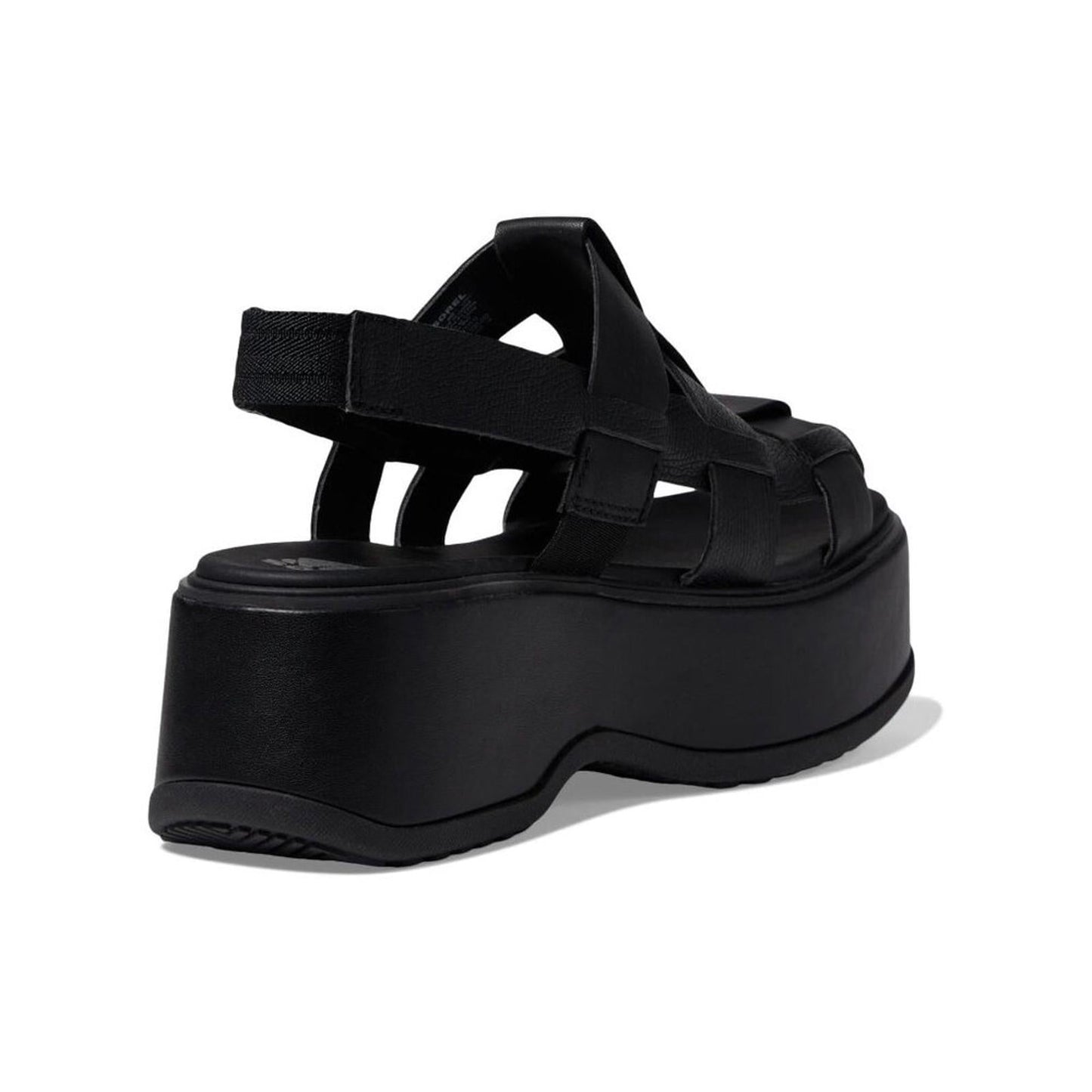 Dayspring Black Leather Slingback Sandals