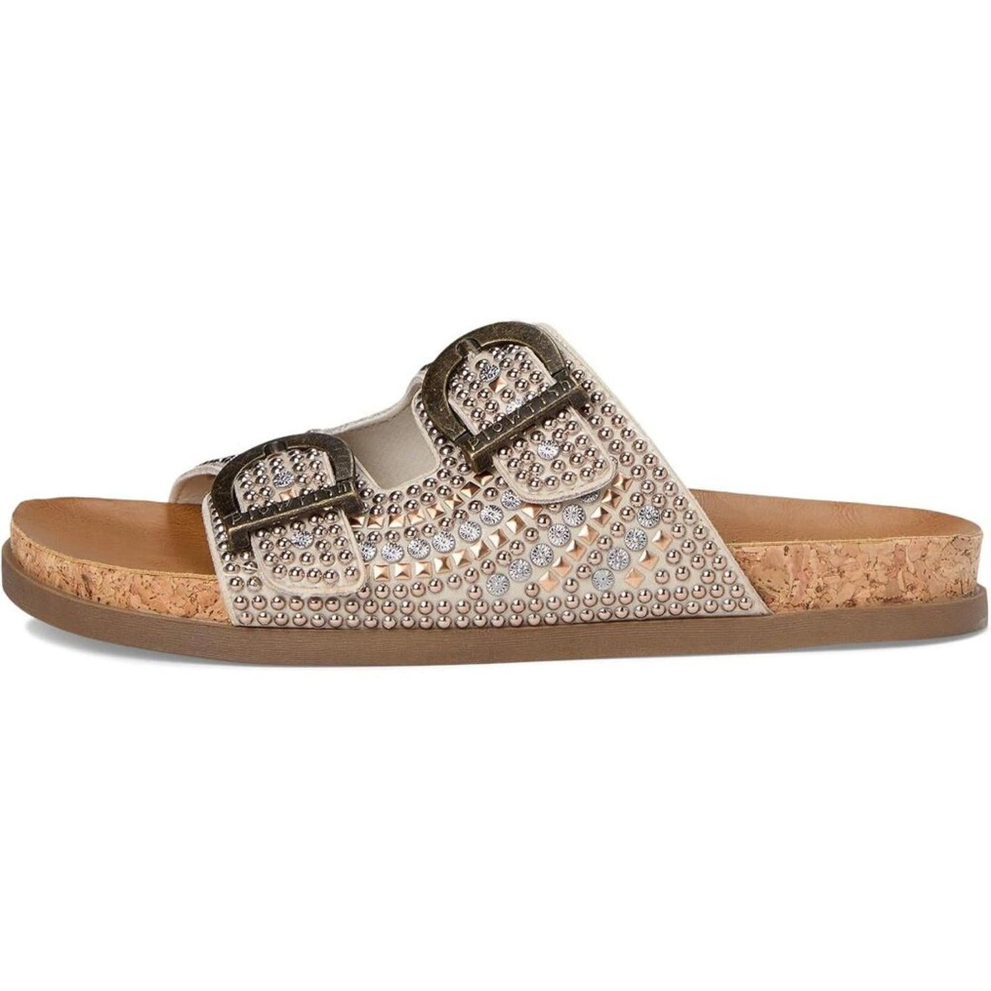 Lima Beige Bead Embellished Sandals