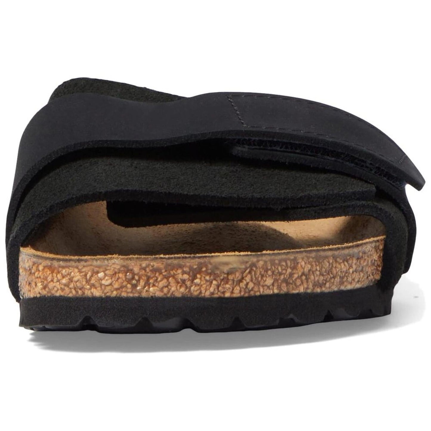 Oita Black Suede Slide Sandals