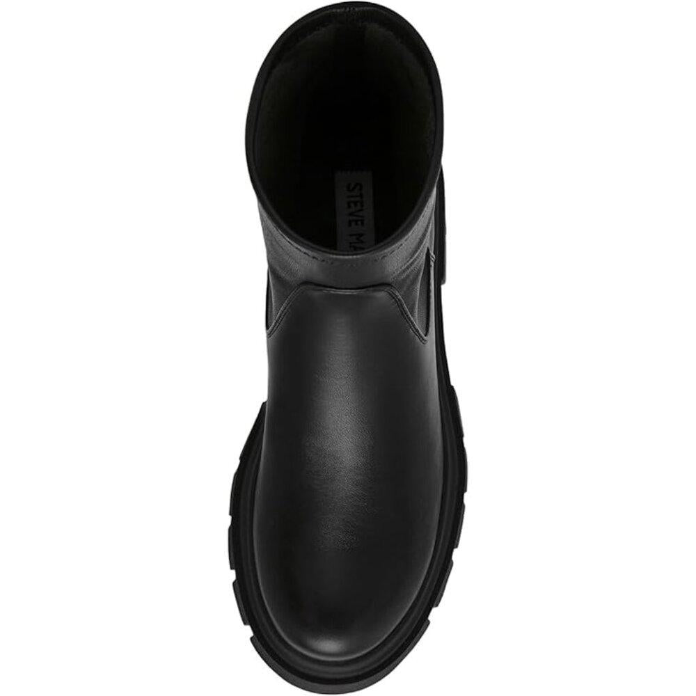 Boomba Black Lug Ankle Boots