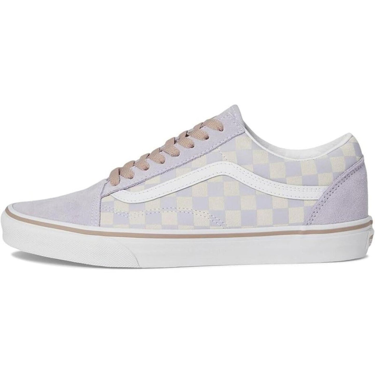 Old Skool Checkerboard Evening Haze Lace Up Sneakers