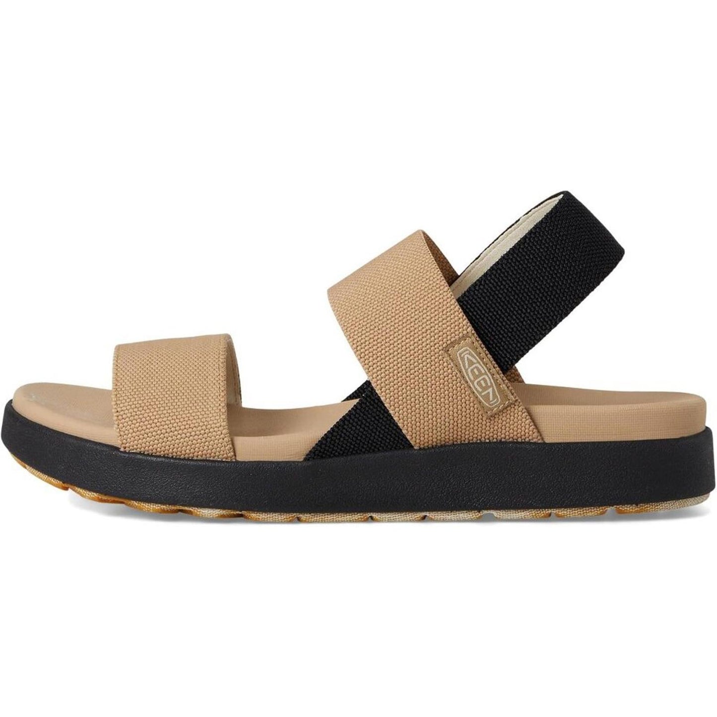 Elle Cornstalk Black Backstrap Sandals
