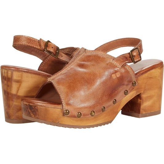 Marie Tan Dip-Dye Leather Heeled Sandals