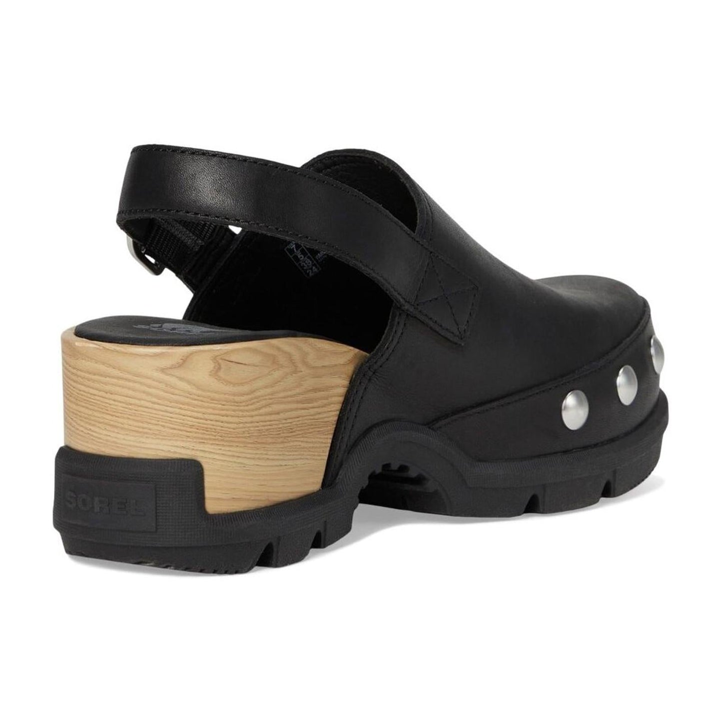 Roam’N Black Leather Clog Shoes