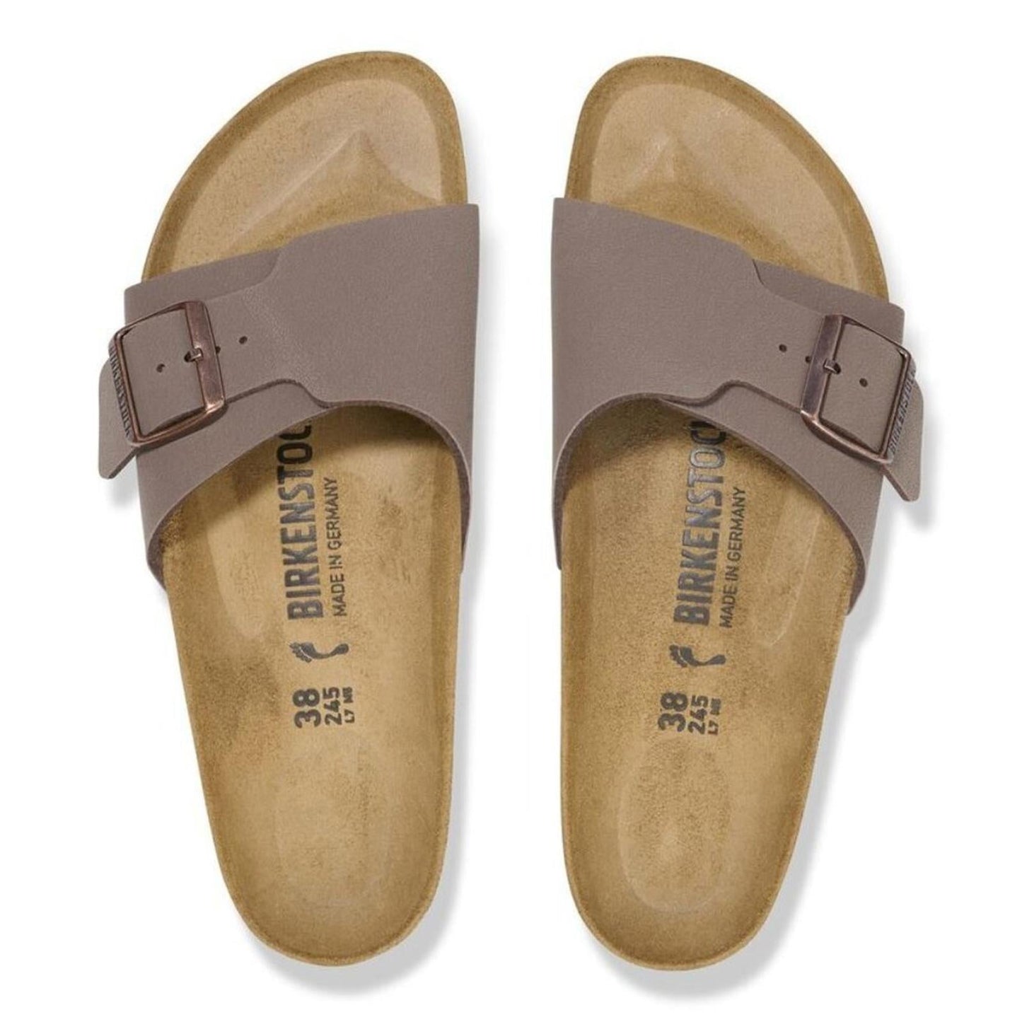 Catalina Mocha Leather Birko Flor Sandals