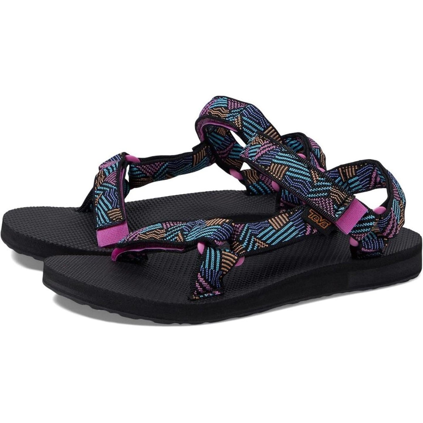 Original Universal Borderless Black Strap Sandals