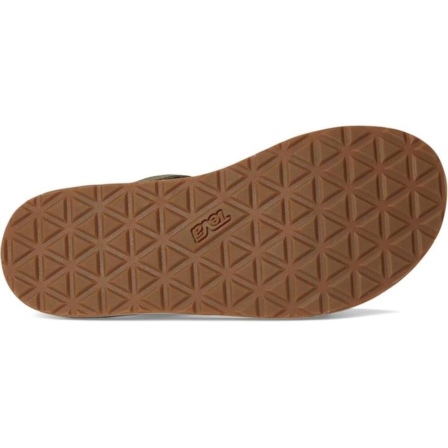 Original Universal Slim Burnt Olive Leather Strap Sandals