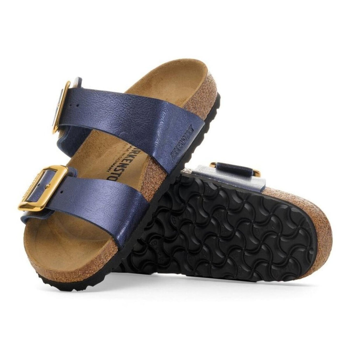 Sydney Luxe Graceful Midnight Blue Birko Flor Sandals