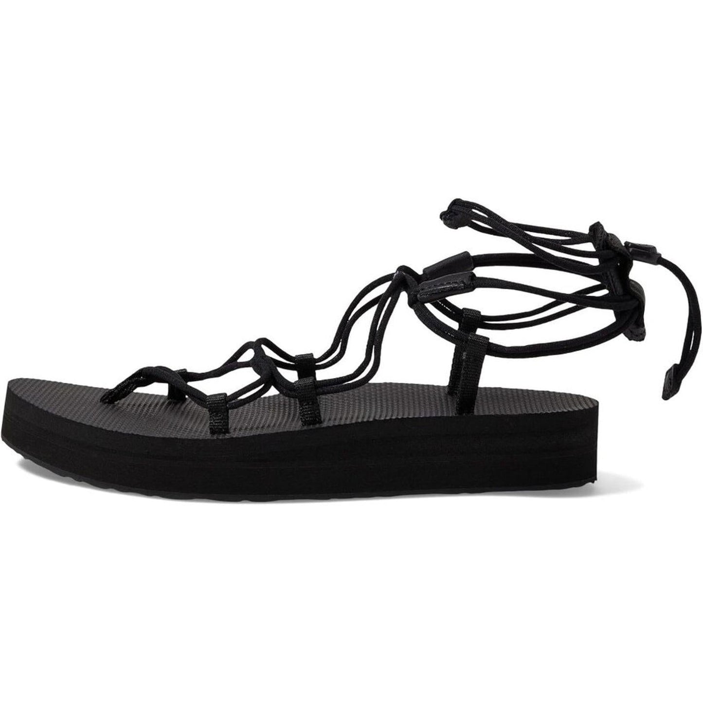 Midform Infinity Black Gladiator Sandals