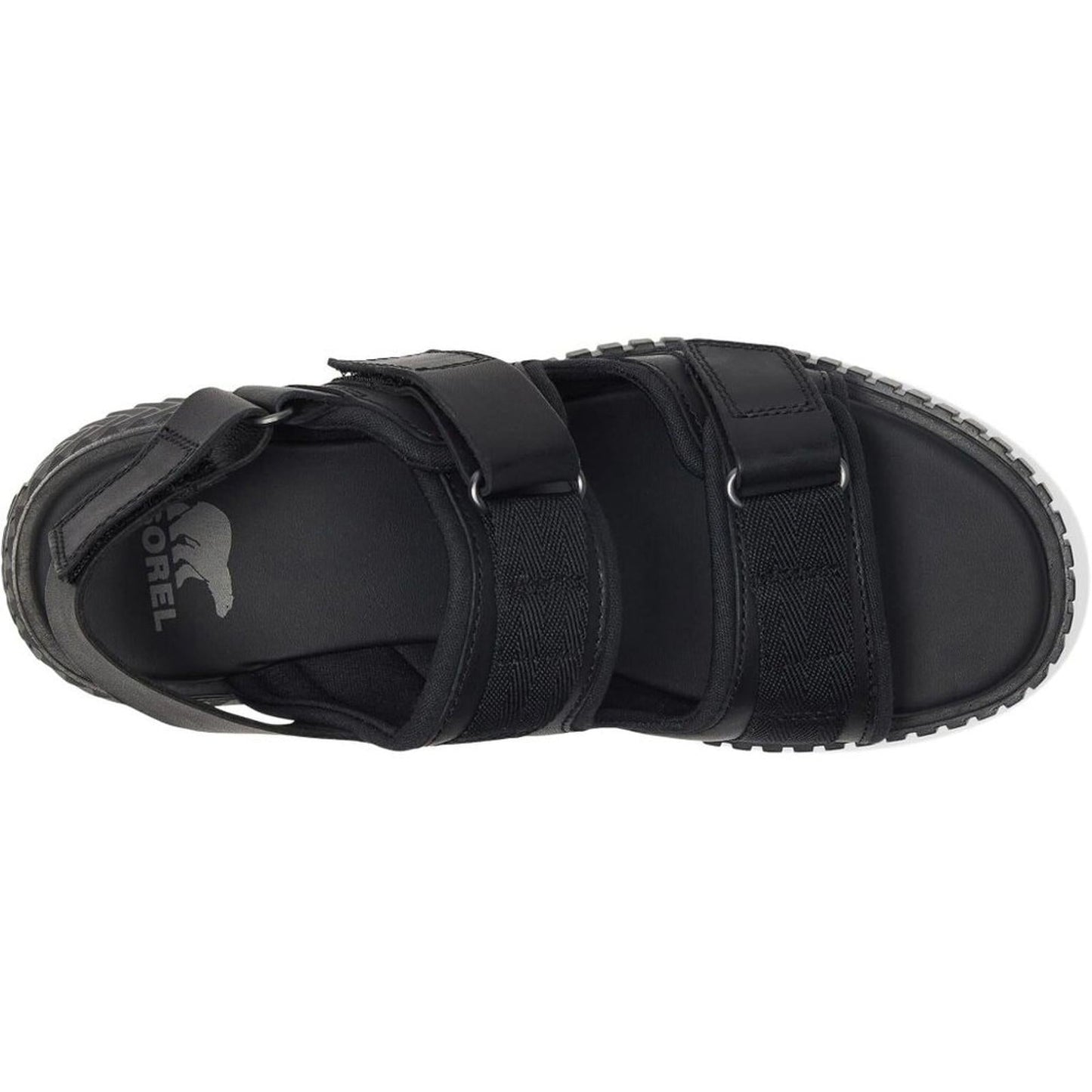 Ona Ave Black Multistrap Mid Sandals