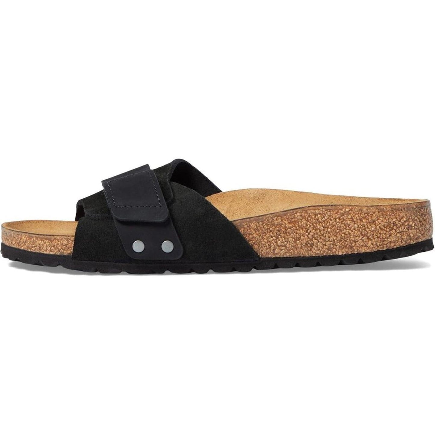 Oita Black Suede Slide Sandals