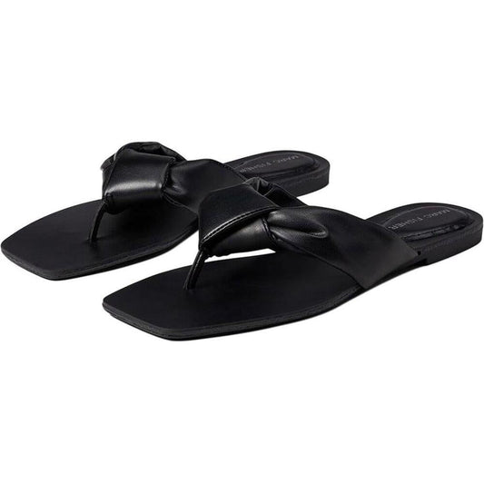 Baler Black Thong Sandals