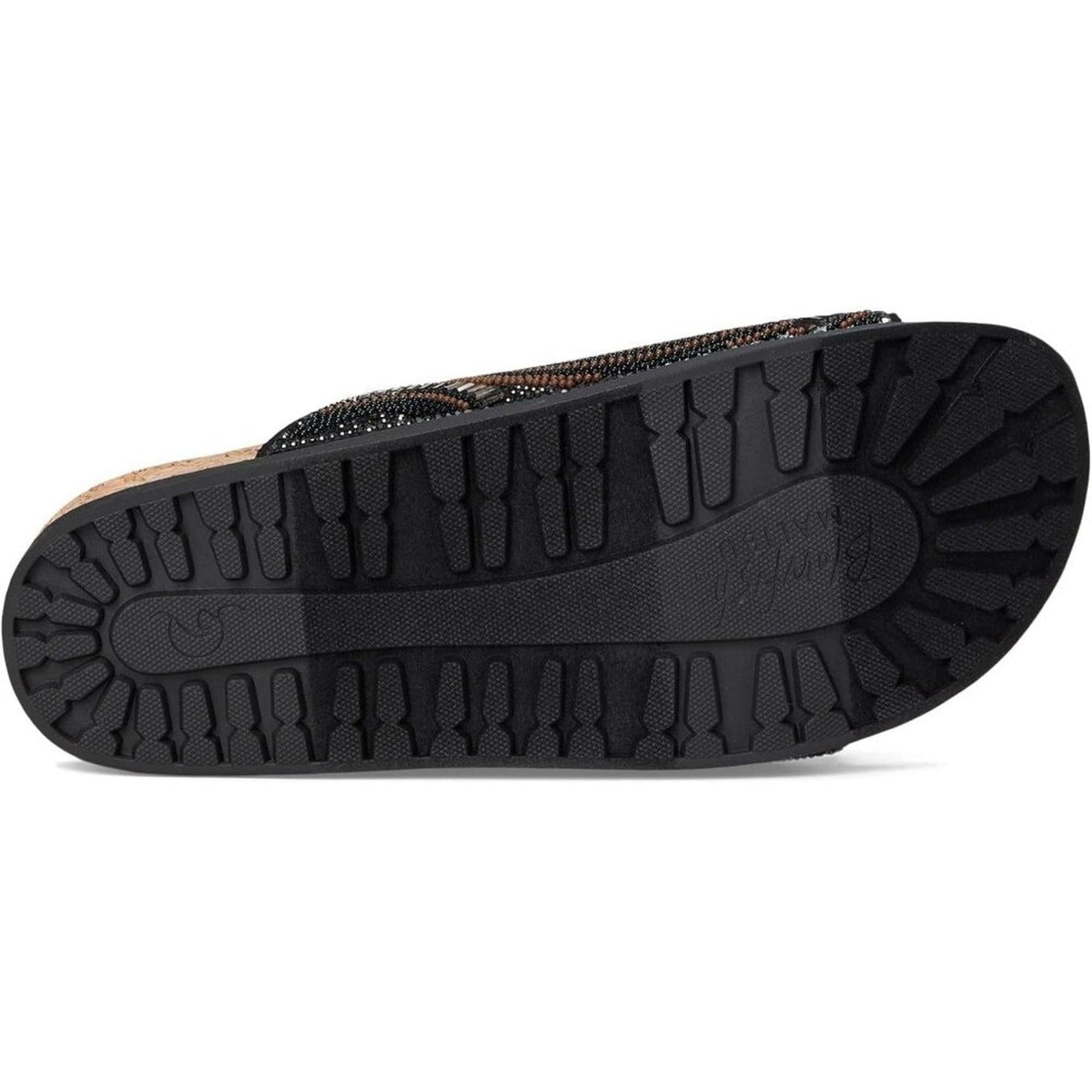 Lima Black Bead Embellished Sandals